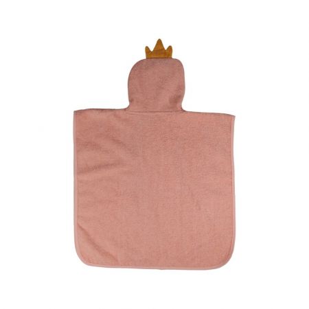 Prosop de baie pentru copii tip Poncho, 55 x 55 cm, Swan Ivy, Blush & Blossom, Tryco 574549
