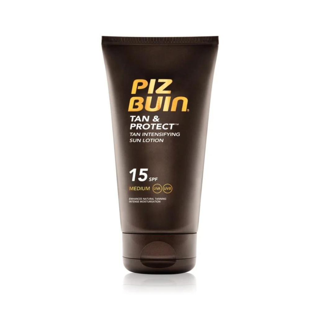 Lotiune pentru bronzare accelerata si protectie a bronzului SPF 15 Tan&Protect, 150 ml, Piz Buin