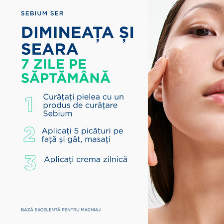 Ser pentru pete post-acnee Sebium, 30 ml, Bioderma 822108