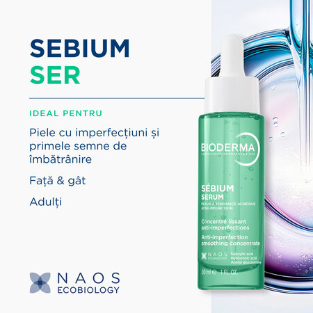 Ser pentru pete post-acnee Sebium, 30 ml, Bioderma 822112