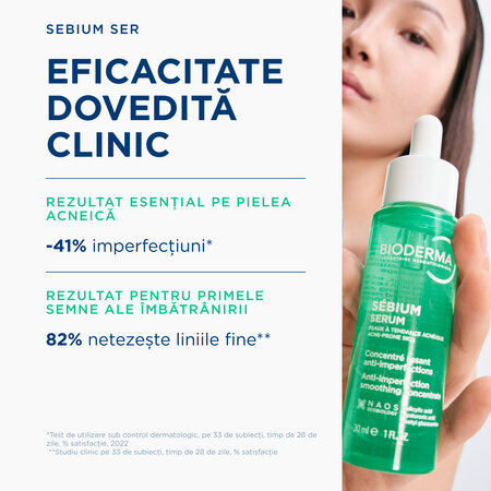 Ser pentru pete post-acnee Sebium, 30 ml, Bioderma 822113