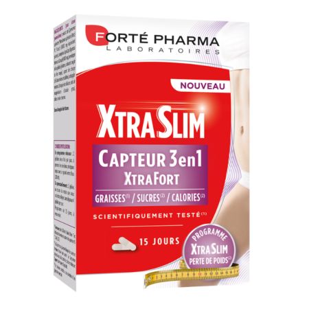 XtraSlim Capteur 3 in 1 ExtrFort, 60 capsule, Forte Pharma