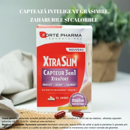 XtraSlim Capteur 3 in 1 ExtrFort, 60 capsule, Forte Pharma 765887