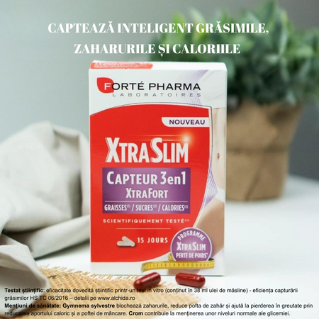 XtraSlim Capteur 3 in 1 ExtrFort, 60 capsule, Forte Pharma 765887