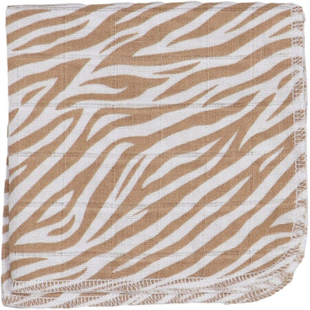 Set museline din bumbac Blush & Blossom, 30 x 30 cm, Zebra, 3 bucati, Tryco 574751