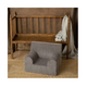 Fotoliu din catifea pentru copii, Gri, Twindeco 580655