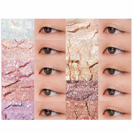 Paleta de farduri de ochi Better Than Palette, 00 Light And Glitter, Rom&Nd 582434