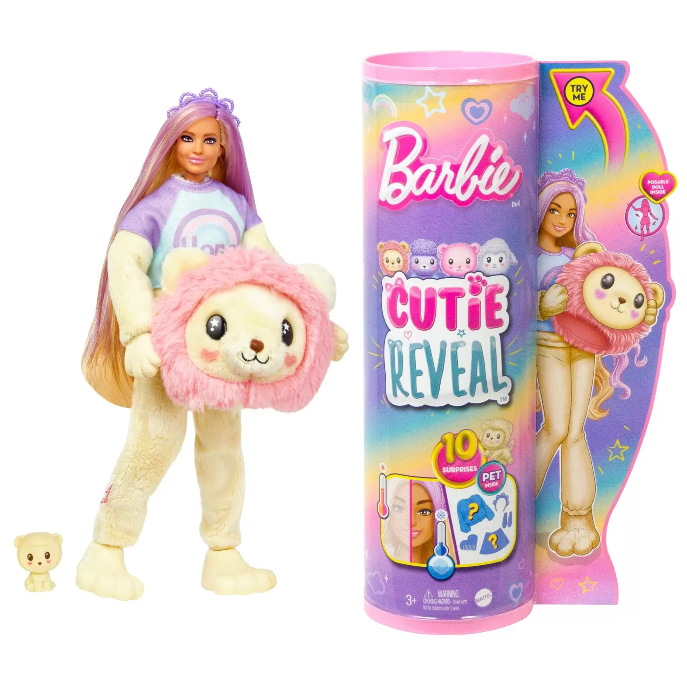 Papusa Barbie Cutie Reveal, +3 ani, Leu, Barbie