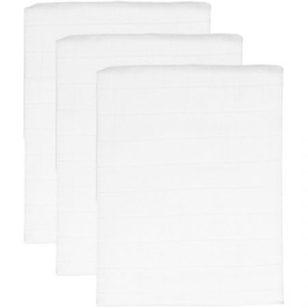 Set starter cu 6 scutece, 3 manusi de baie si 3 museline de gura, White, Tryco 574795