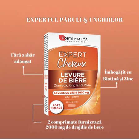 Drojdie de bere, 28 comprimate, Forte Pharma 767963