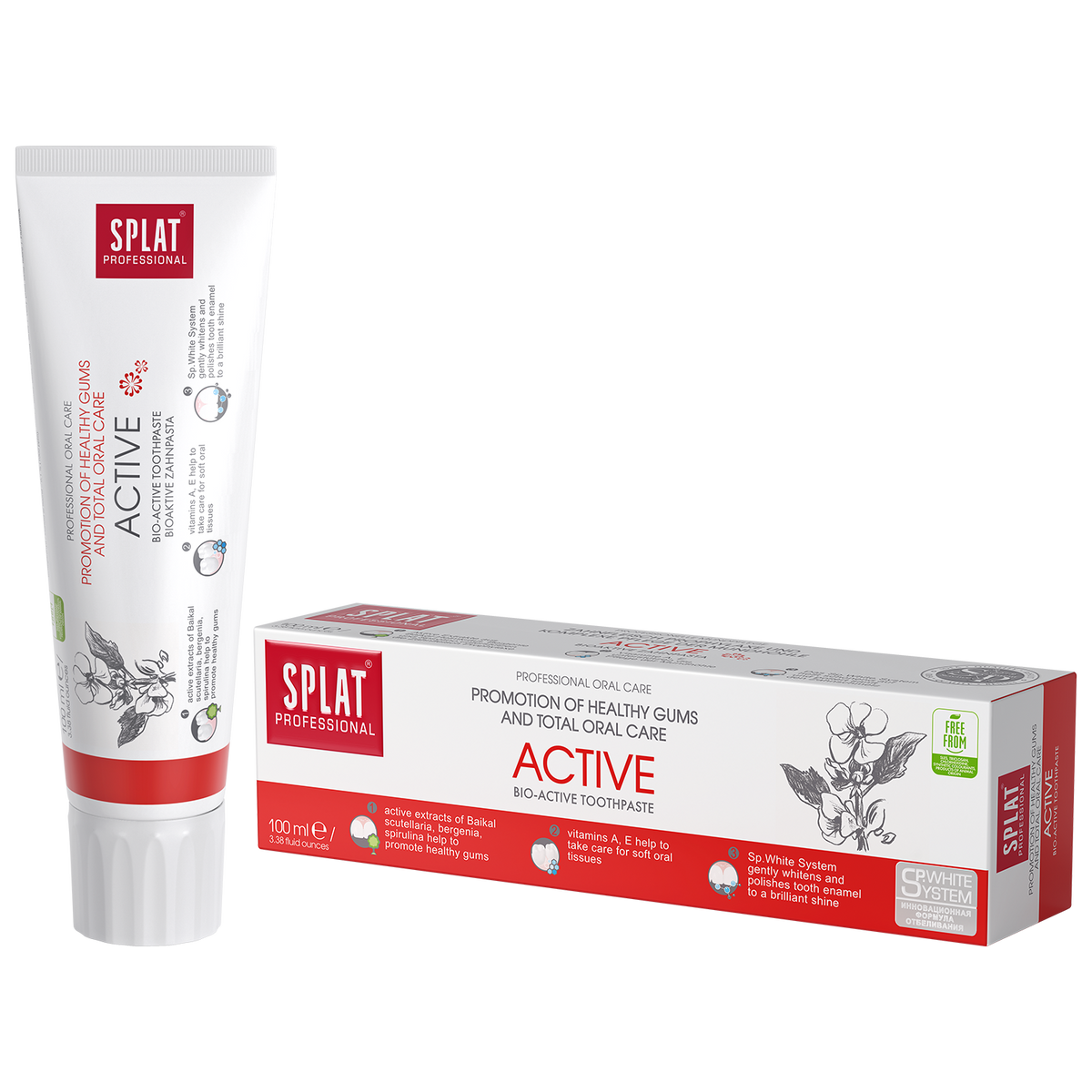 Pasta de dinti Professional Active, 100 ml, Splat