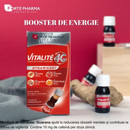 Vitalite 4G, 10 shoturi, Forte Pharma 765881