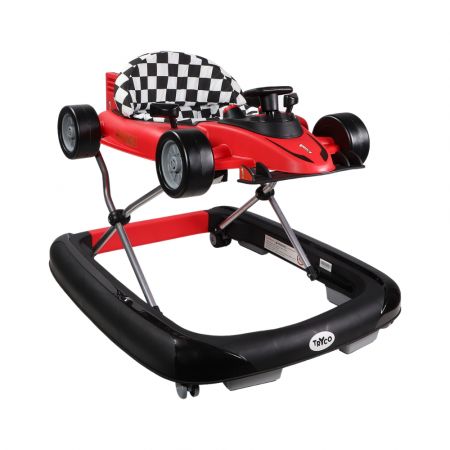 Premergator cu activitati 2 in 1 Racer, 6 luni+, Red, Tryco