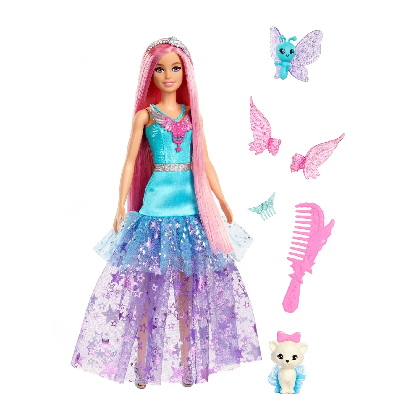 Papusa Barbie Zana cu Rochie Albastra, Barbie