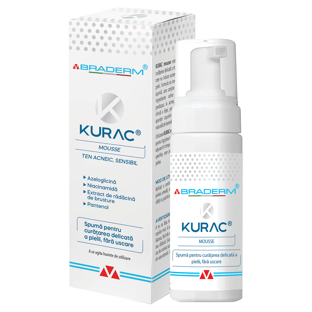 Kurac Mousse Cleanser, 100 ml, Braderm