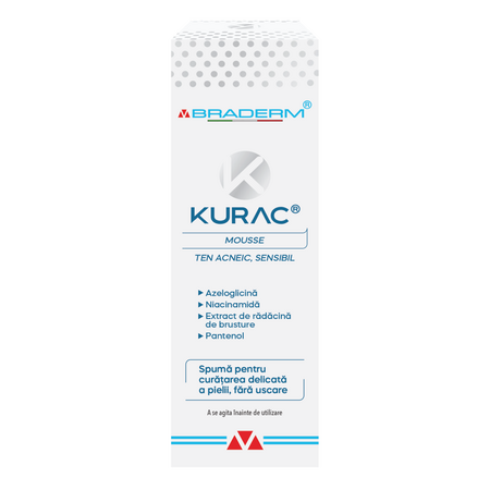 Kurac Mousse Cleanser, 100 ml, Braderm 674376