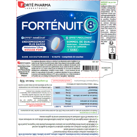 Forte Nuit 8h, 15 comprimate, Forte Pharma 765943