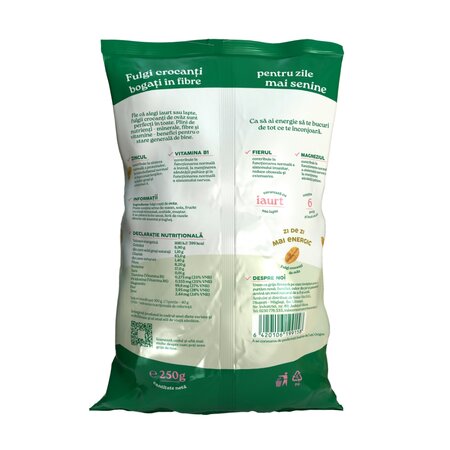 Fulgi de ovaz crocanti, 250 g, Sanovita 800295