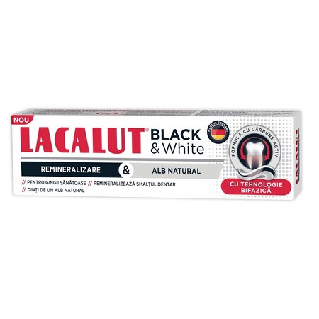 ZDROVIT LACALUT BLACK&WHITE PASTA DE DINTI  75 ML