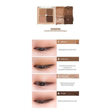 Paleta de farduri de ochi Better Than Eyes, 03 Dry Ragas, Rom&Nd 582290