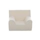 Fotoliu din catifea pentru copii, Alb, Twindeco 573130