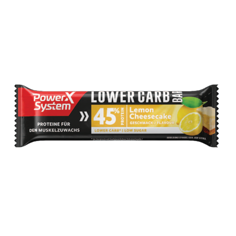 Baton proteic Lemon&Chessecake Lower carb, 40g, PowerX System