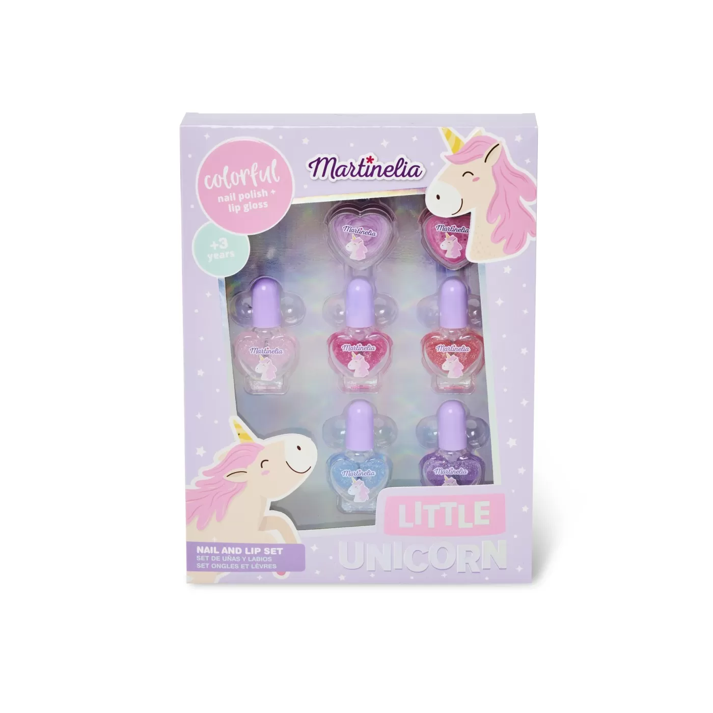 Set pentru unghii si buze Little Unicorn, +3 ani, Martinelia