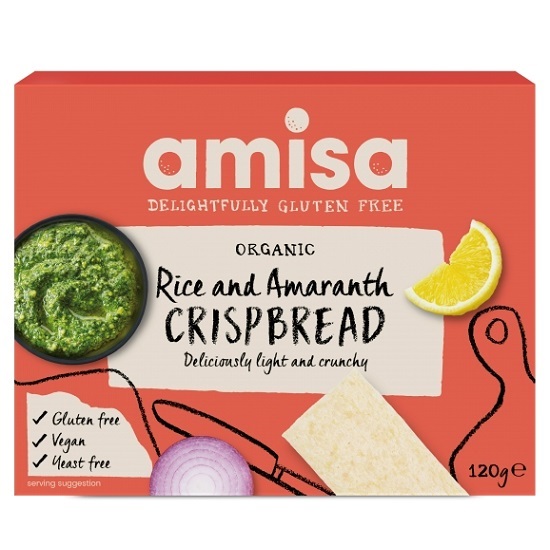 Crispbread Painici din Orez si Amaranth Fara Gluten, Bio, 120 g