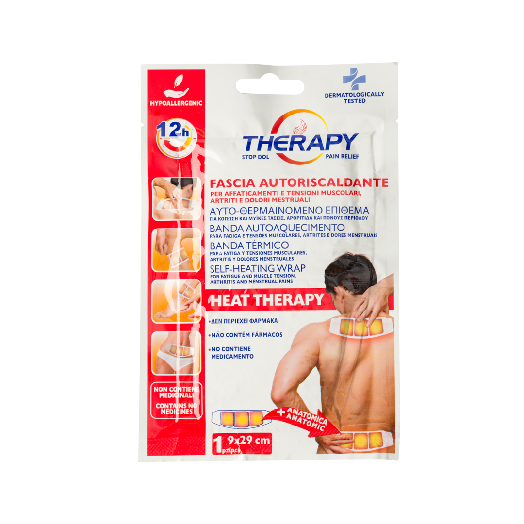 Plasture pentru tensiuni musculare si dureri menstruale, 9x29cm, 1 bucata, Therapy