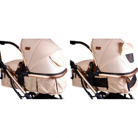 Sistem carucior 3 in 1 Juna, Rose/Beige, Ding 575595
