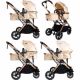 Sistem carucior 3 in 1 Juna, Rose/Beige, Ding 575590