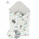 Paturica de infasat multifunctionala cu doua fete, 75x75 cm, Forest Friends Grey - Mint, Miminu 575618