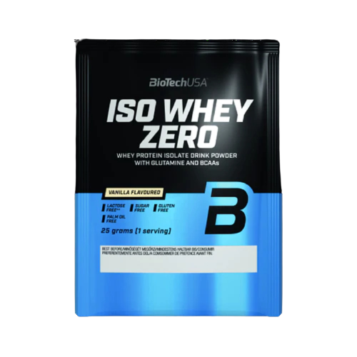 Pudra proteica Iso Whey Zero Vanilla, 25 g, Biotech USA