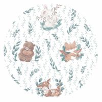 Cearceaf din bumbac cu elastic pentru patut, 120x60 cm, Lulu Natural, MimiNu