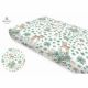 Cearceaf din bumbac cu elastic pentru patut, 120x60 cm, Sweet Deer Mint, MimiNu 575937