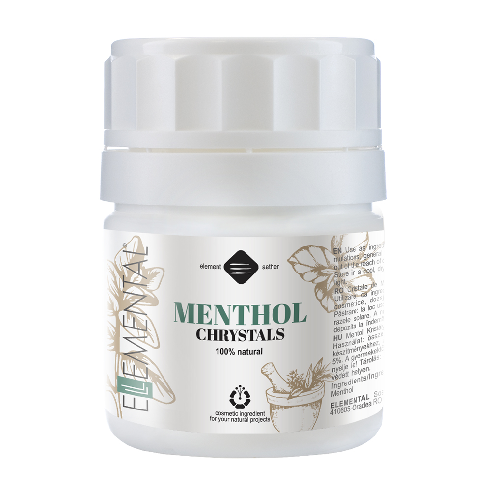 Cristale de mentol, 25 g, Ellemental