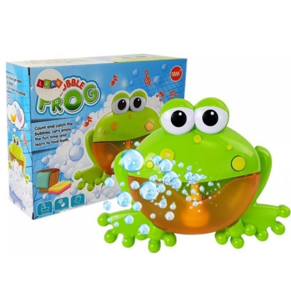 Jucarie muzicala de facut baloane din sapun, pentru cada Frog, +18 luni, Easycare Baby