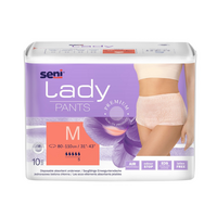 Chiloti absorbanti pentru femei Lady Pants, masura M, 80-110 cm, 10 bucati, Seni
