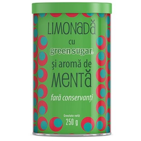 Limonada cu aroma de menta Green Sugar, 250 g, Remedia