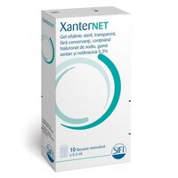 Gel oftalmic XanterNet, 10 flacoane monodoza x 0.4 ml, Sifi