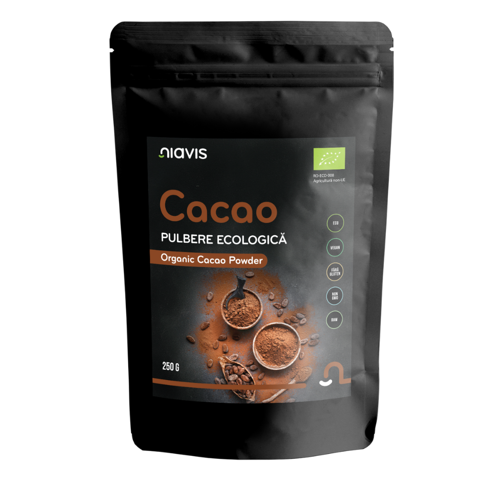 Pulbere de cacao Bio, 250 g, Niavis