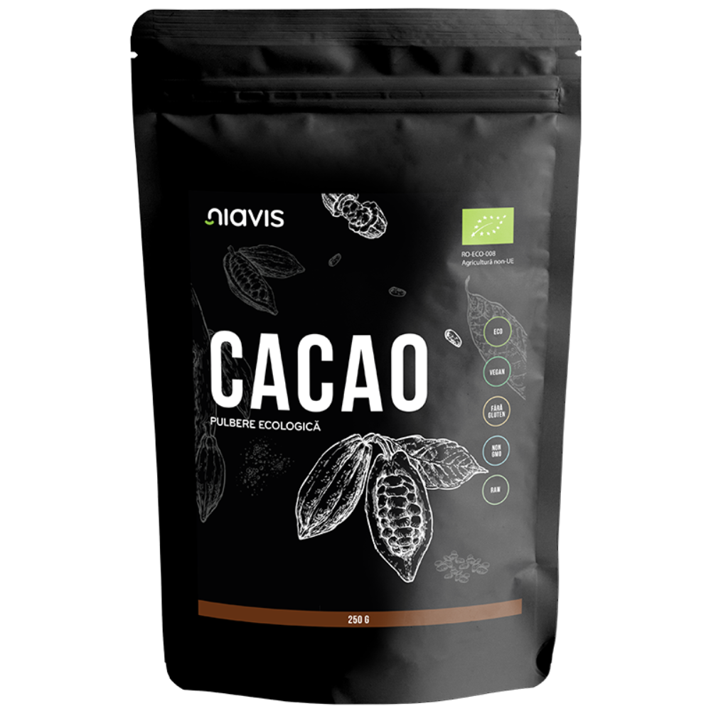 Pulbere de cacao Bio, 250 g, Niavis