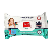 Servetele umede antibacteriene pentru copii, 60 buc, Expert Wipes