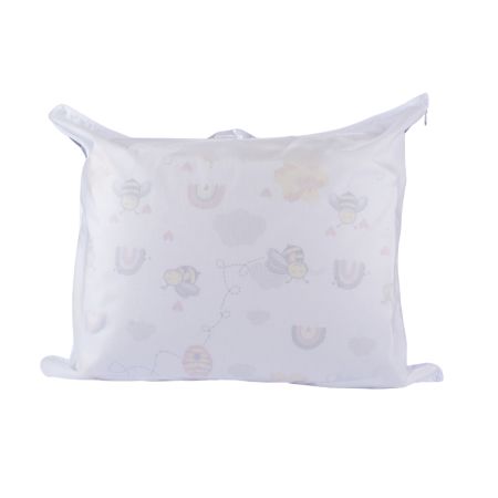 Set complet de lenjerie si aparatori pentru patut, 120 x 60 cm, model Albinute, Fic Baby 763898