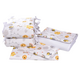 Set complet de lenjerie si aparatori pentru patut, 120 x 60 cm, model Albinute, Fic Baby 576447