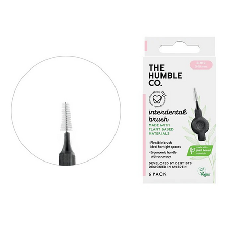 HUMBLE BRUSH PERIUTA INTERDENTALA PLANT PINK 6 BUC