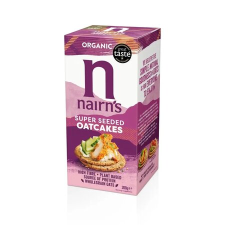Painici Bio din ovaz integral cu seminte din Chia, 200 g, Nairn's