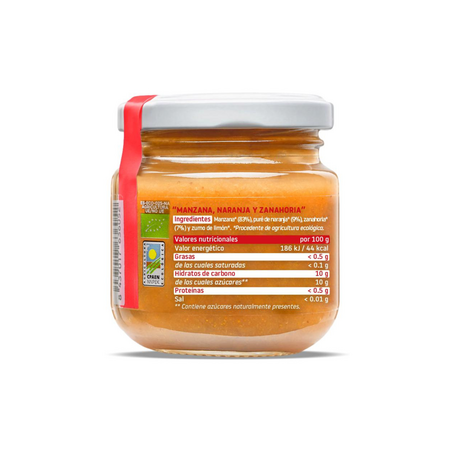 Piure Bio din mere, portocale si morcov, +6 luni, 130 g, Smileat 577274