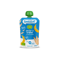 Piure Bio din banane, iaurt si ovaz, +9 luni, 100 g, Smileat