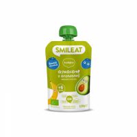 Piure Bio din avocado si afine, +6 luni, 100 g, Smileat